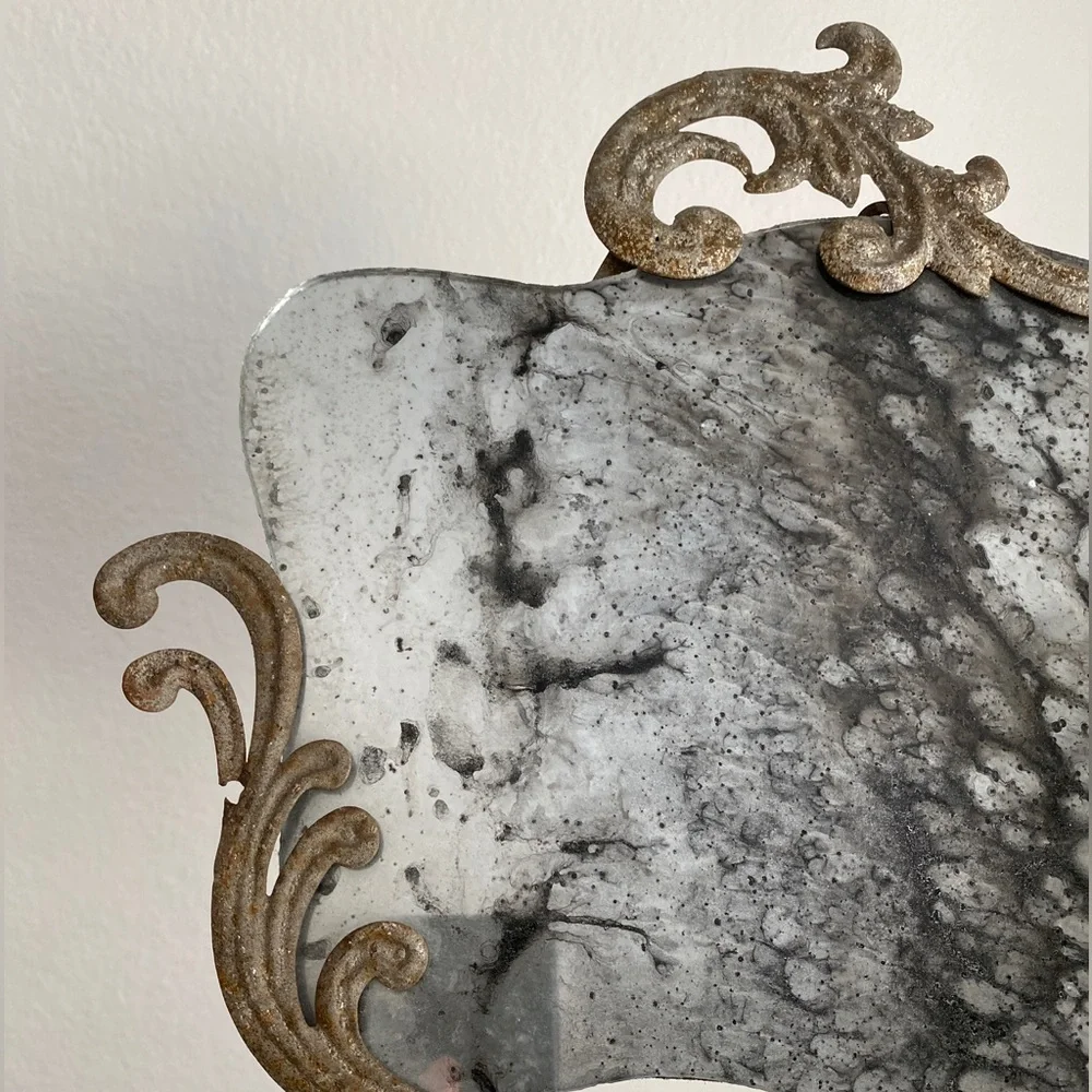 Anthropologie Hanging Wall Mirror Made to Look Antique & Distressed